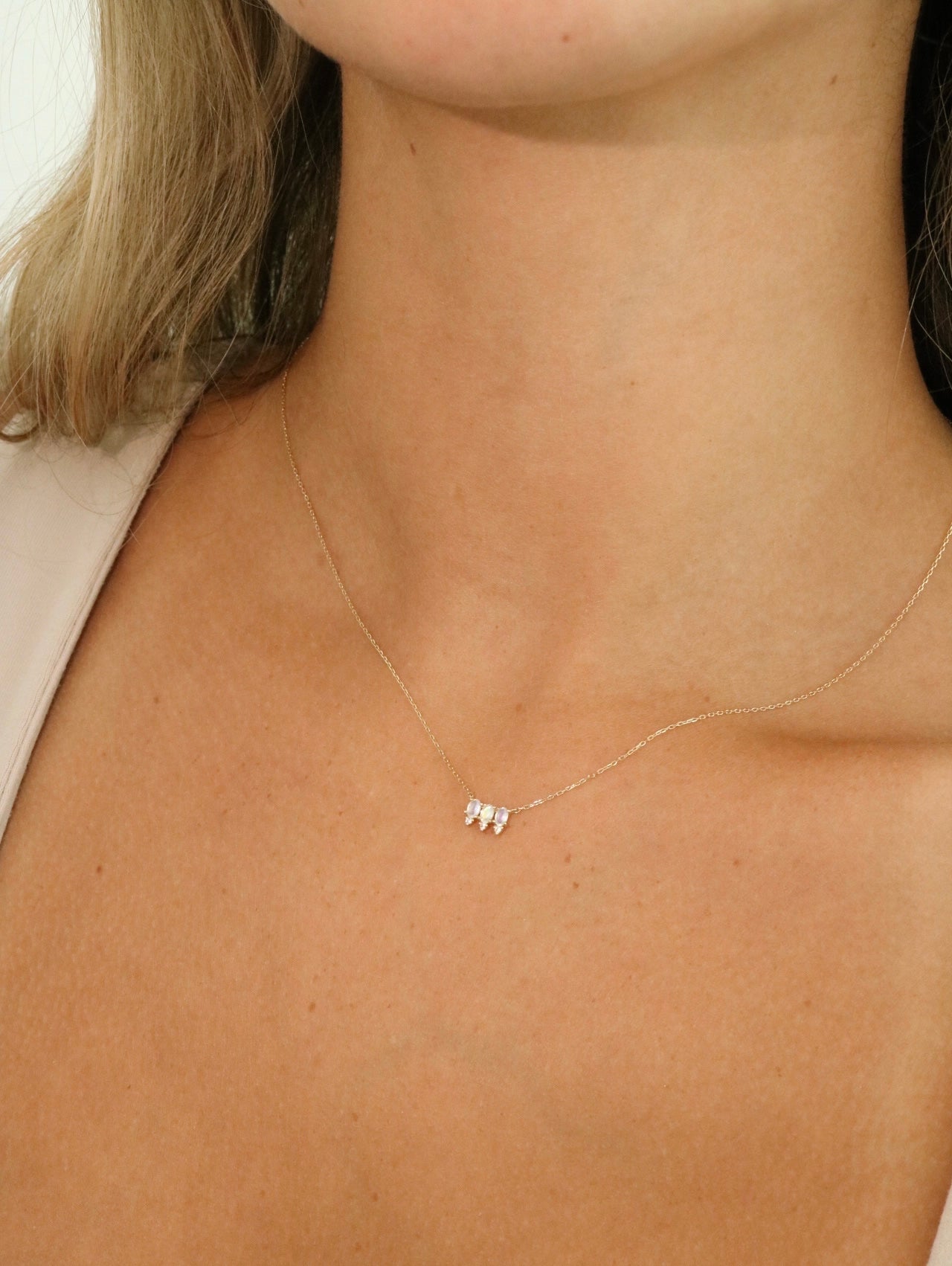Sierra Blue Moonstone Necklace