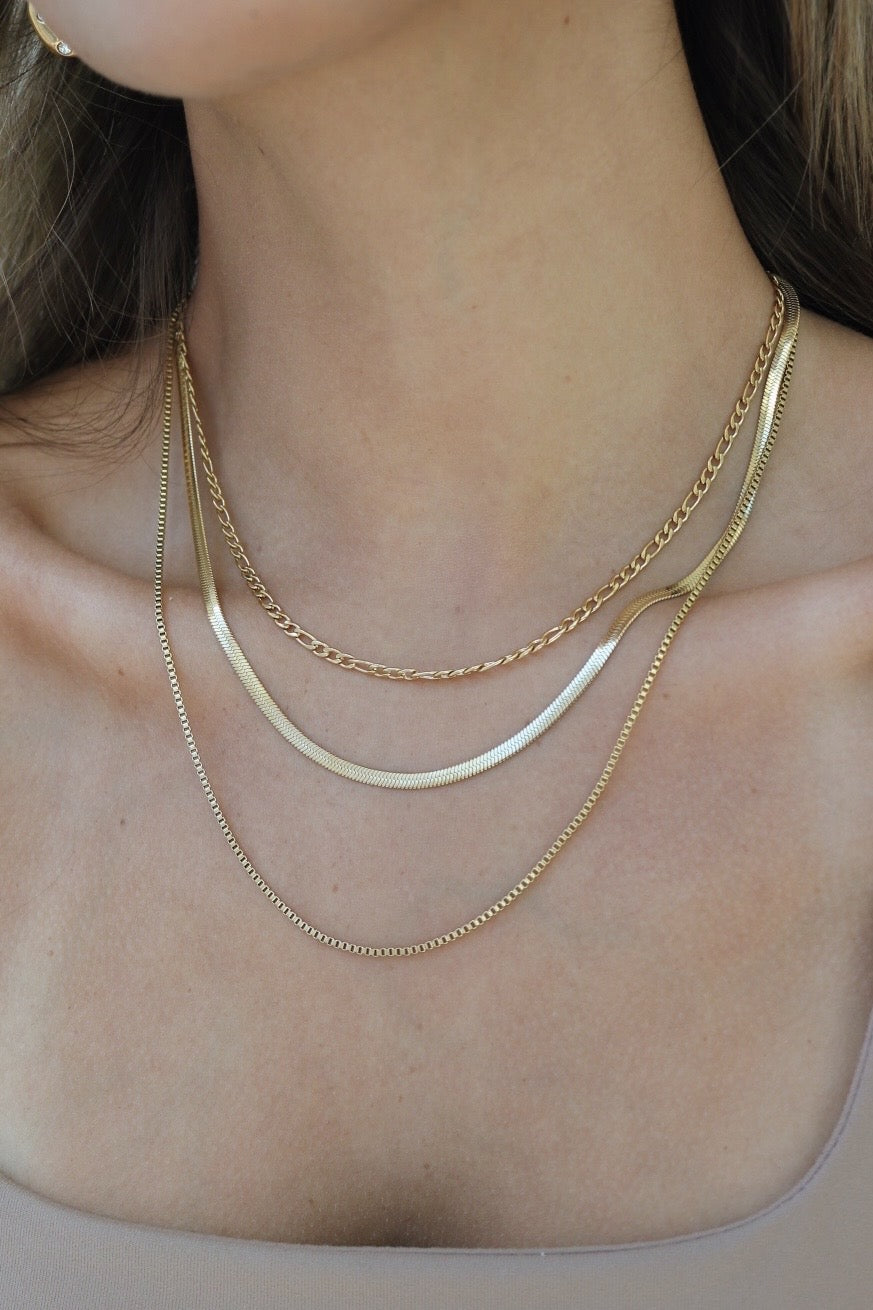 Gold Layered Necklace - Rachel