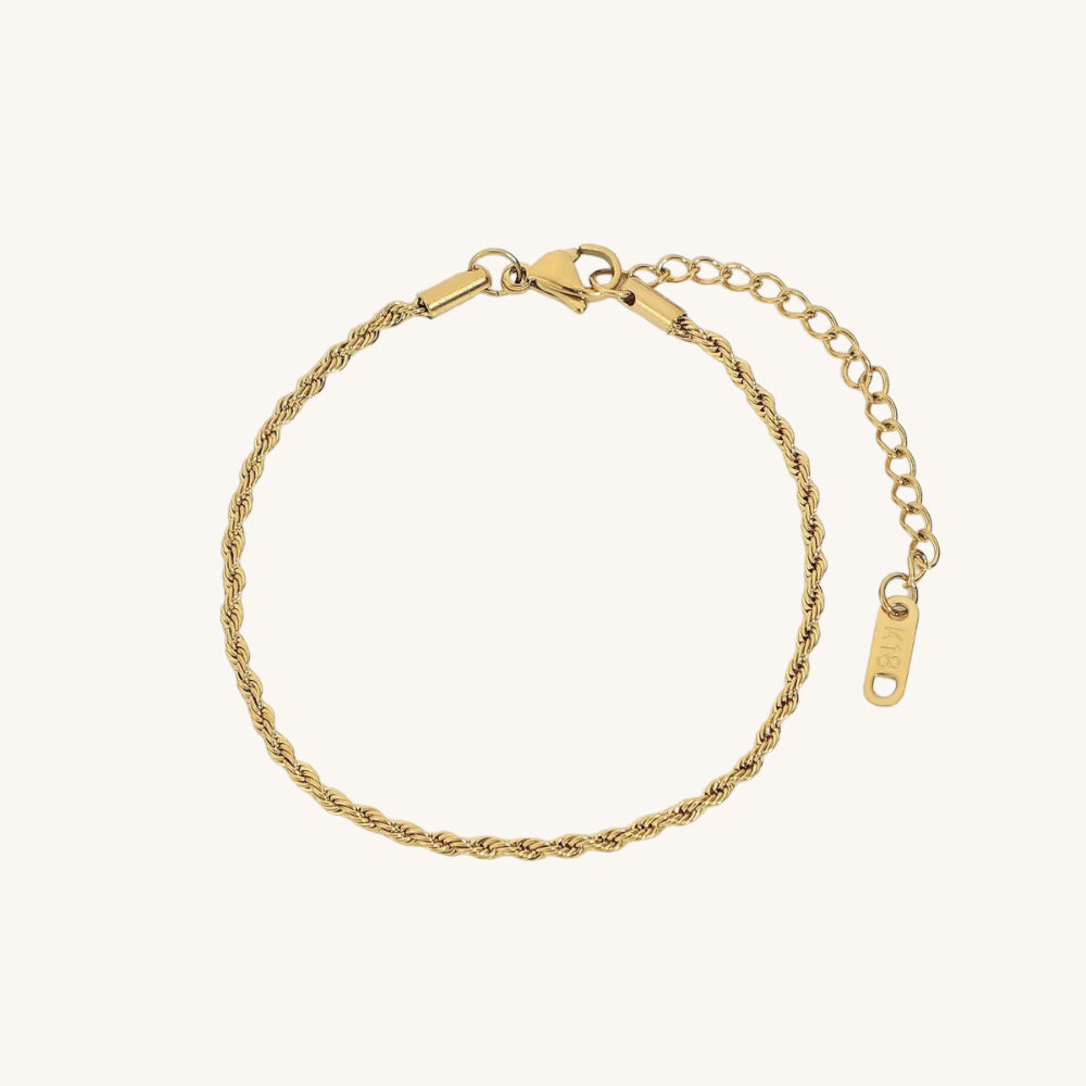Kianna Gold Rope Bracelet