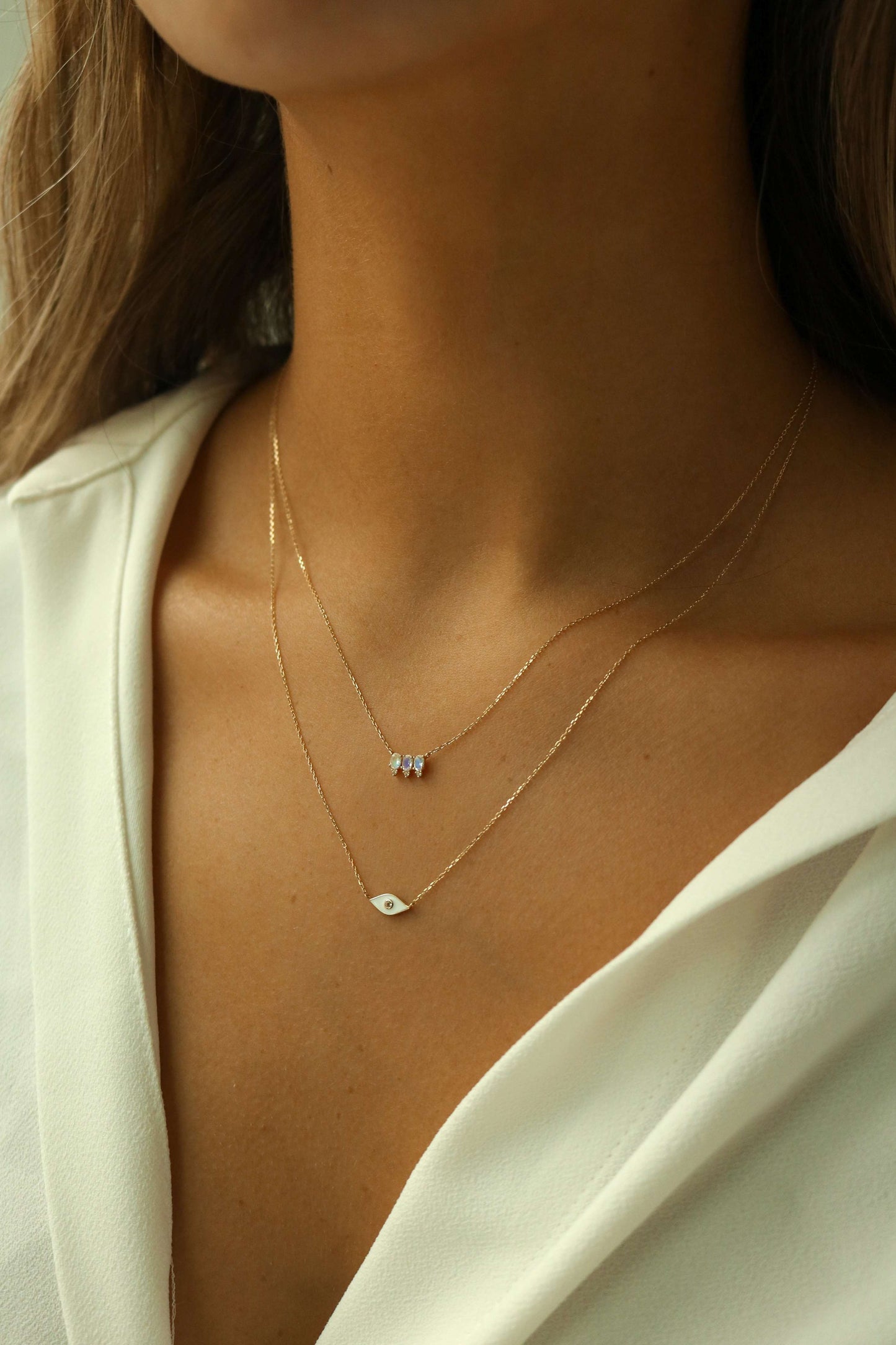 iridescent moonstone colorful rainbow moonstone necklace