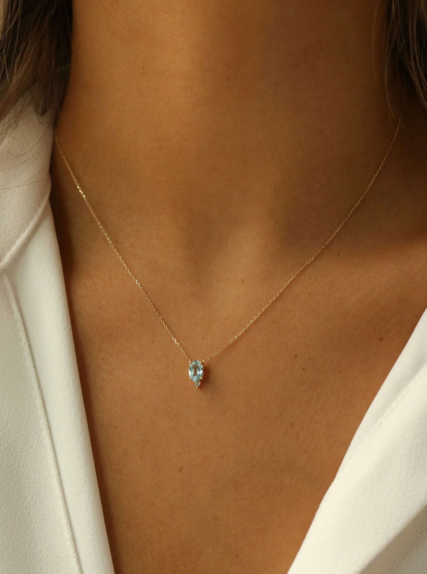 Evie Blue Topaz Necklace