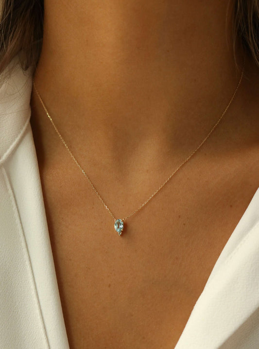 Evie Blue Topaz Necklace