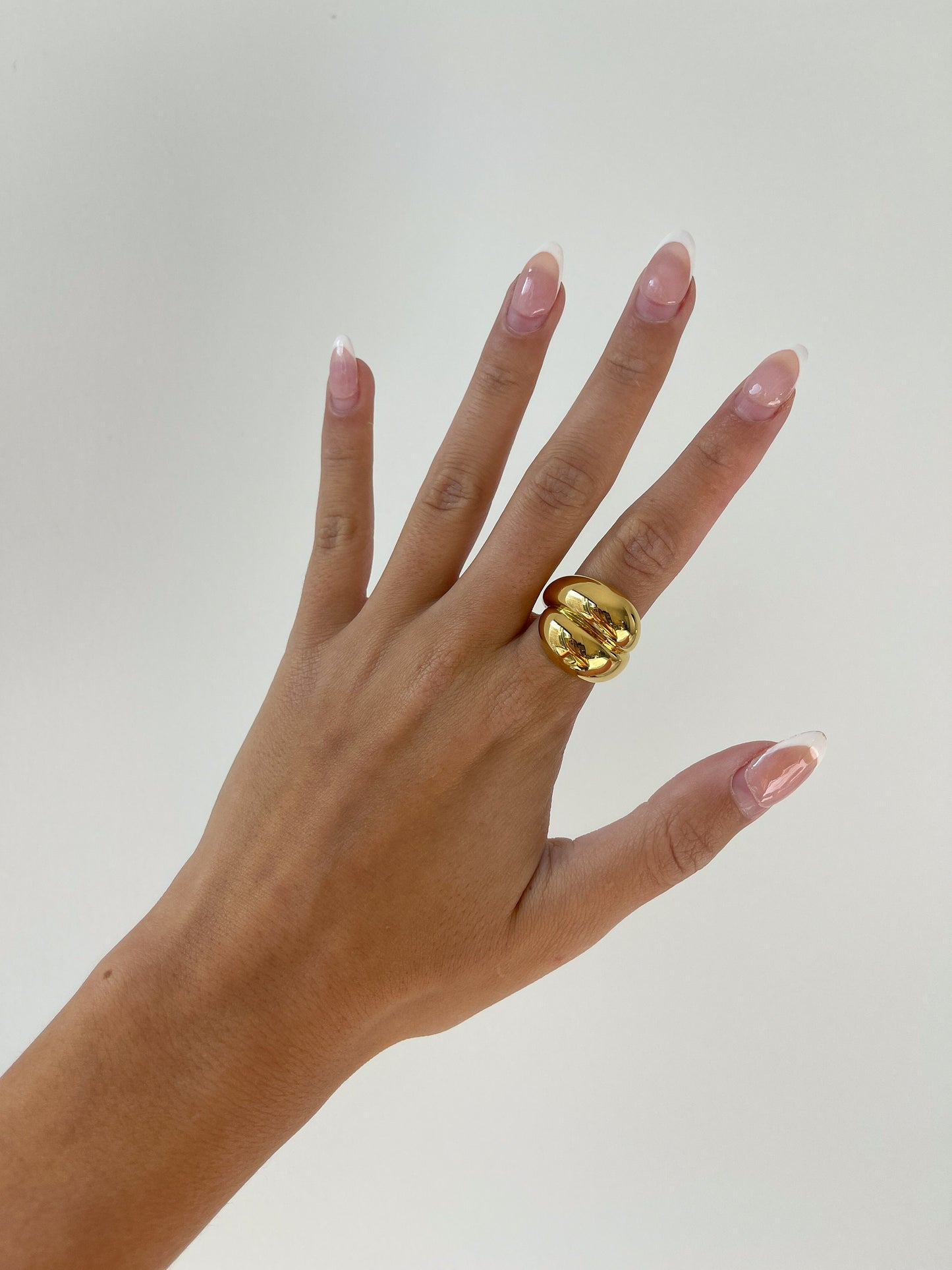 Gold Chunky Statement Dome Ring, large dome ring, minimalist ring, statement ring, dome bubble ring, modern dome ring, silver dome ring bold