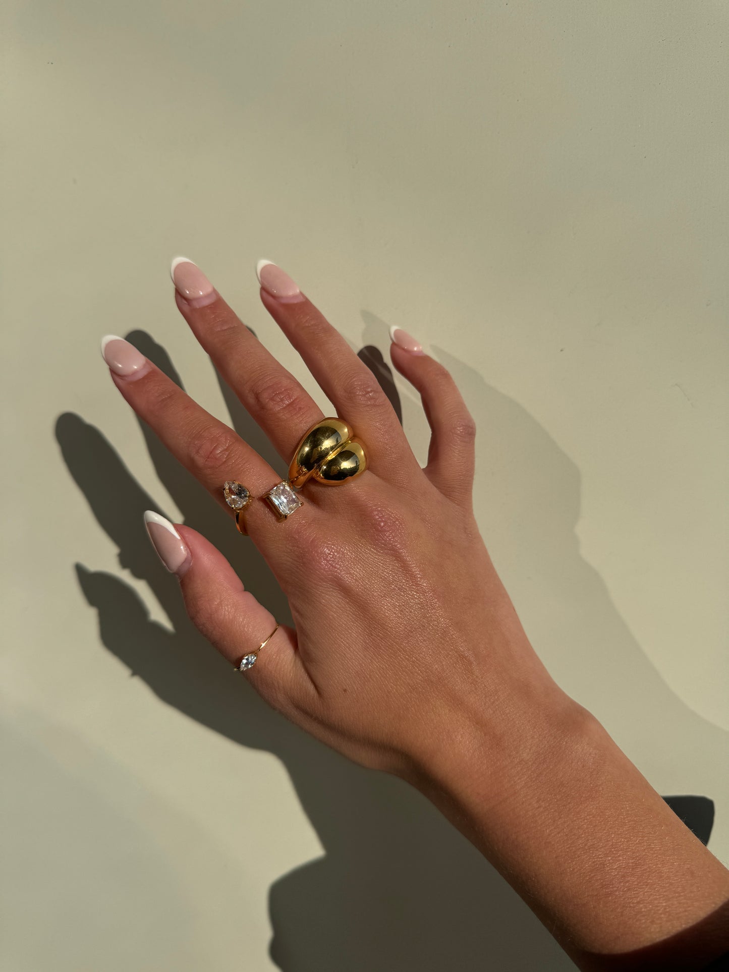 Bubble Gold Dome Ring