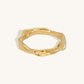 Hammered Gold Stack Ring