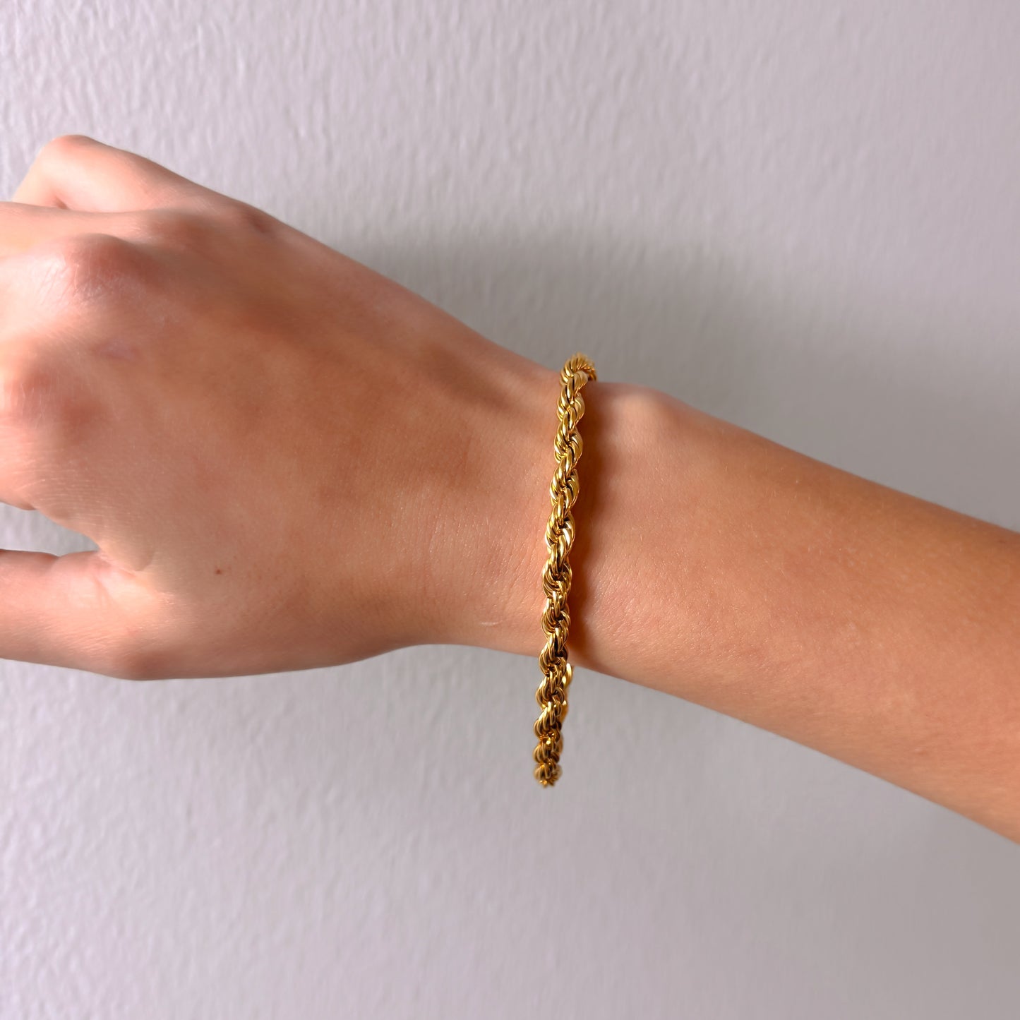 Kianna Gold Rope Bracelet