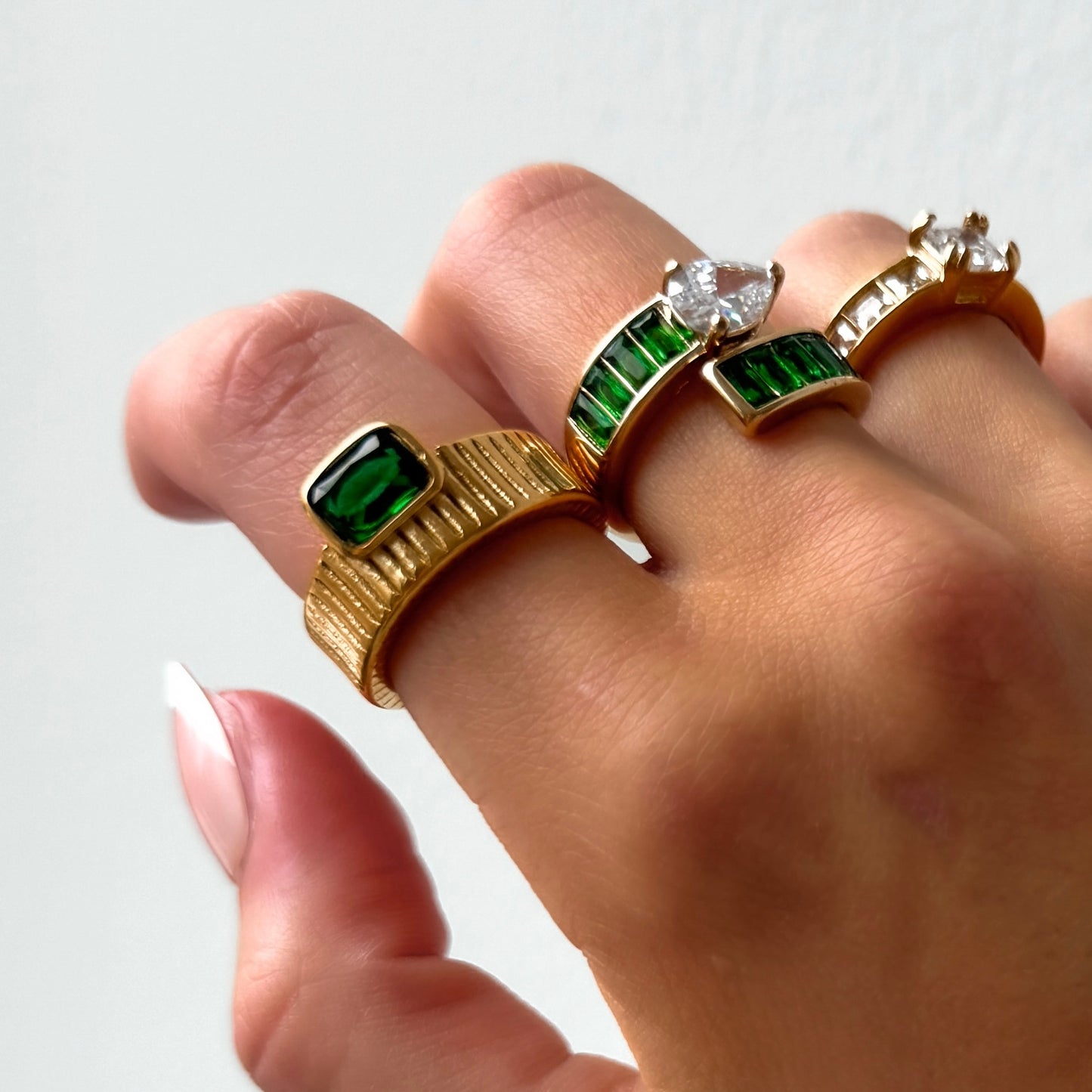 Lorelei Ribbed Dome Ring