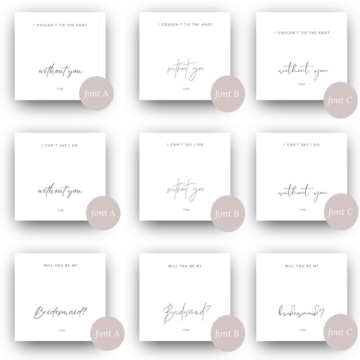 Personalized Bridal Gift Box + Card Set