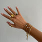 Irregular Gold Ring square ring gold textured ring chunky gold ring statement ring chunky statement ring gold statement ring vintage bold