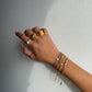 Irregular Gold Ring square ring gold textured ring chunky gold ring statement ring chunky statement ring gold statement ring vintage bold
