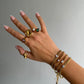 Irregular Gold Ring square ring gold textured ring chunky gold ring statement ring chunky statement ring gold statement ring vintage bold