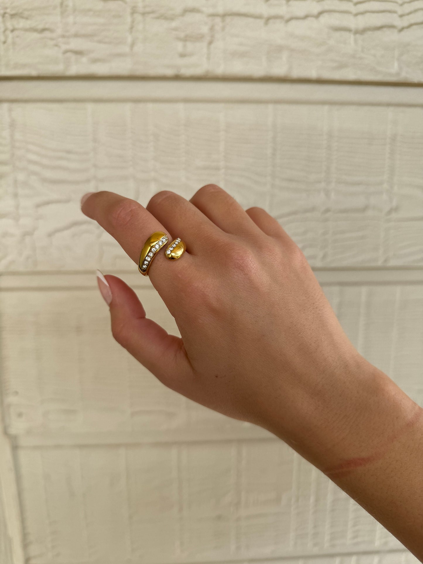 Adjustable ring, gold ring statement ring, thick gold wrap ring, open ring, minimalist gold adjustable ring, chunky gold ring, gift for her
