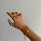 Irregular Gold Ring square ring gold textured ring chunky gold ring statement ring chunky statement ring gold statement ring vintage bold