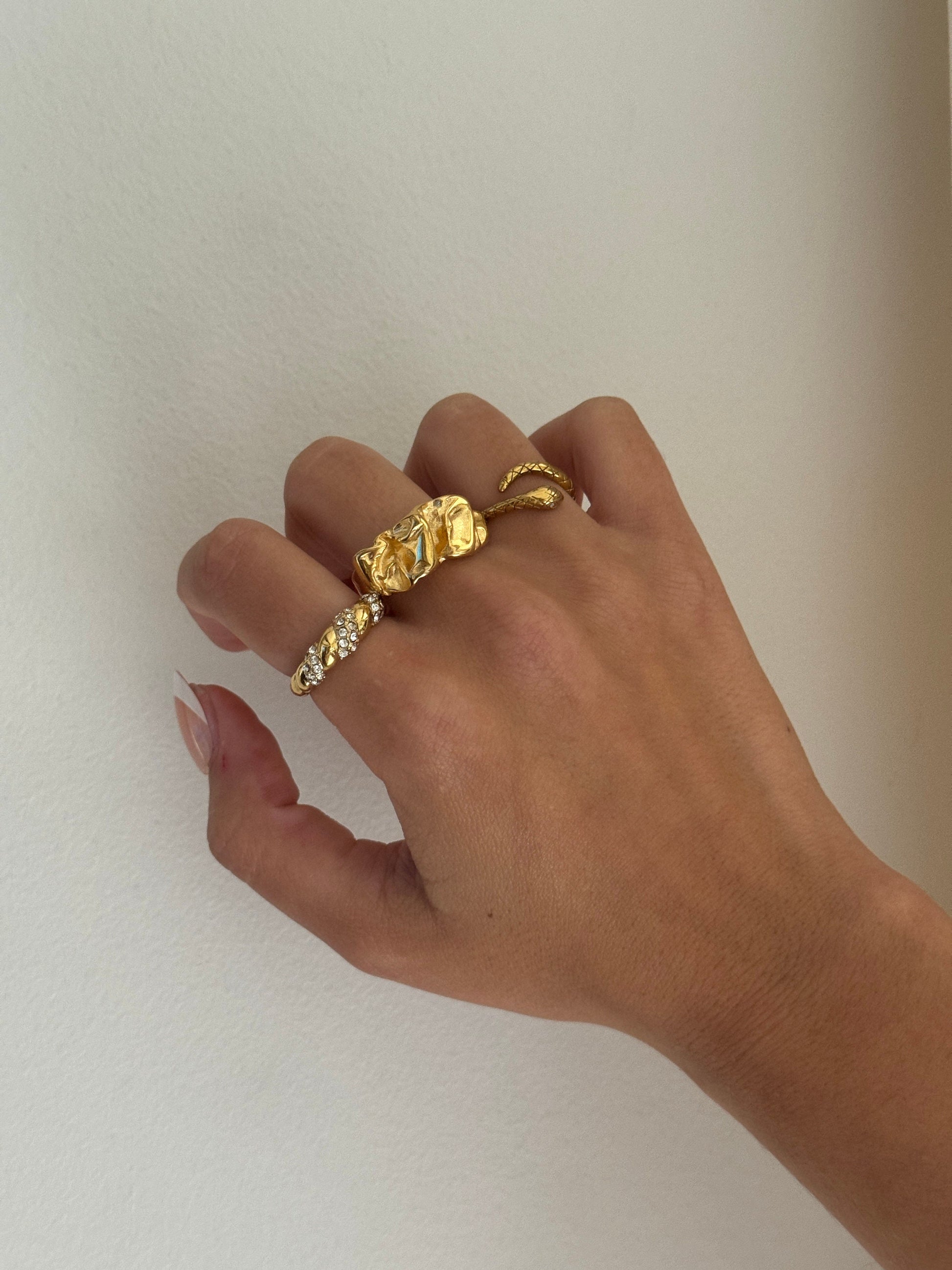 Gold Twisted Dome Ring, gold braided ring for women, 18k chunky gold ring, gold braid twist ring, chunky statement ring gold rings for women