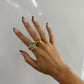 Gold chain ring for women, gold filled chain ring, knot statement ring, minimalist statement ring, chunky gold ring, thick gold ring for her