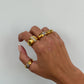 Chunky gold ring, dome ring for women, vintage statement rings gold filled, large dome ring, unique rings, thick gold ring, maximalist ring