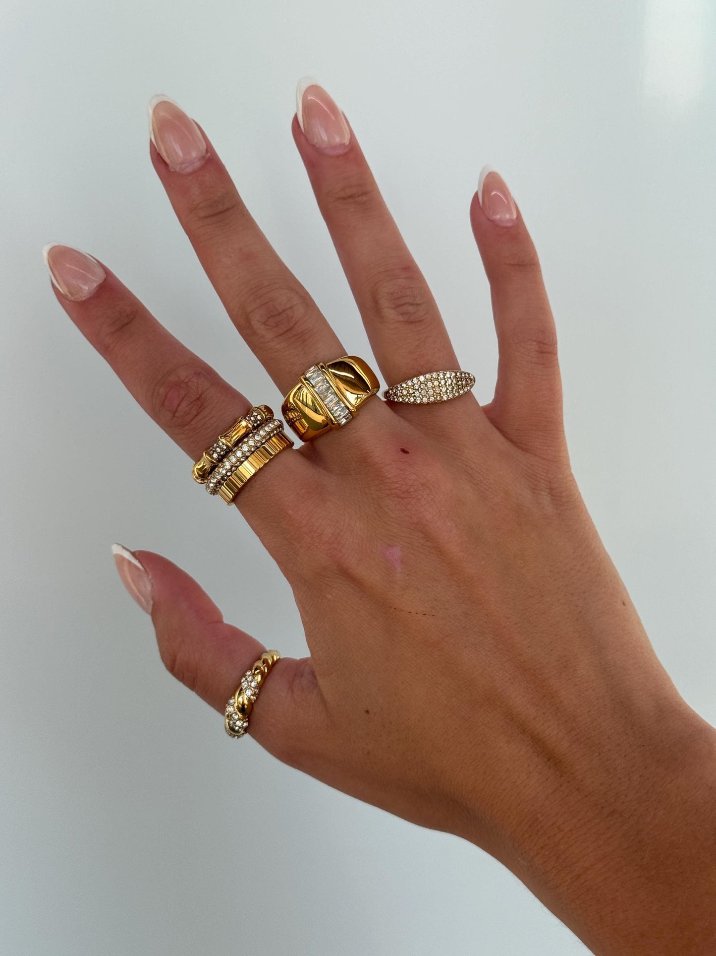 Chunky gold ring, dome ring for women, vintage statement rings gold filled, large dome ring, unique rings, thick gold ring, maximalist ring