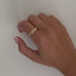 Gold Twisted Dome Ring, gold braided ring for women, 18k chunky gold ring, gold braid twist ring, chunky statement ring gold rings for women