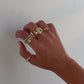 Chunky gold ring, dome ring for women, vintage statement rings gold filled, large dome ring, unique rings, thick gold ring, maximalist ring