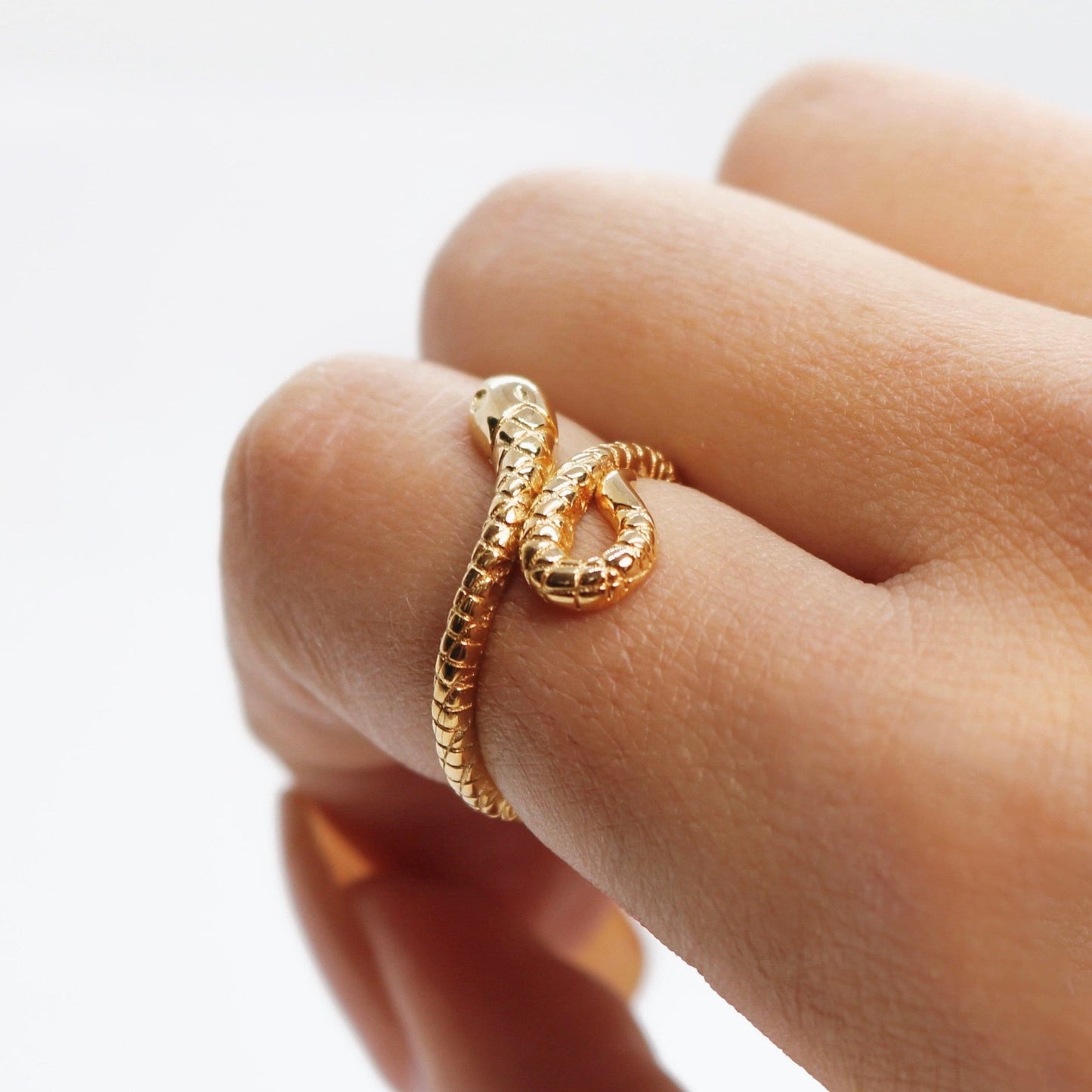 gold serpent ring, snake ring, gold snake jewelry, gold snake animal ring, boho ring