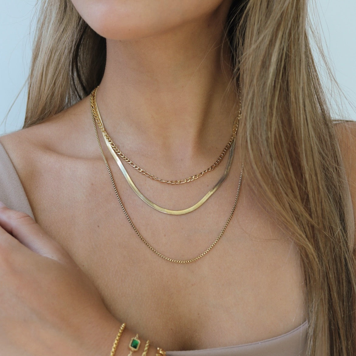 3 Type Chain Layer Necklace-Gold – Simply Dixie Boutique