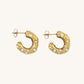 gold hoops studded, rhinestone hoops, irregular hoops