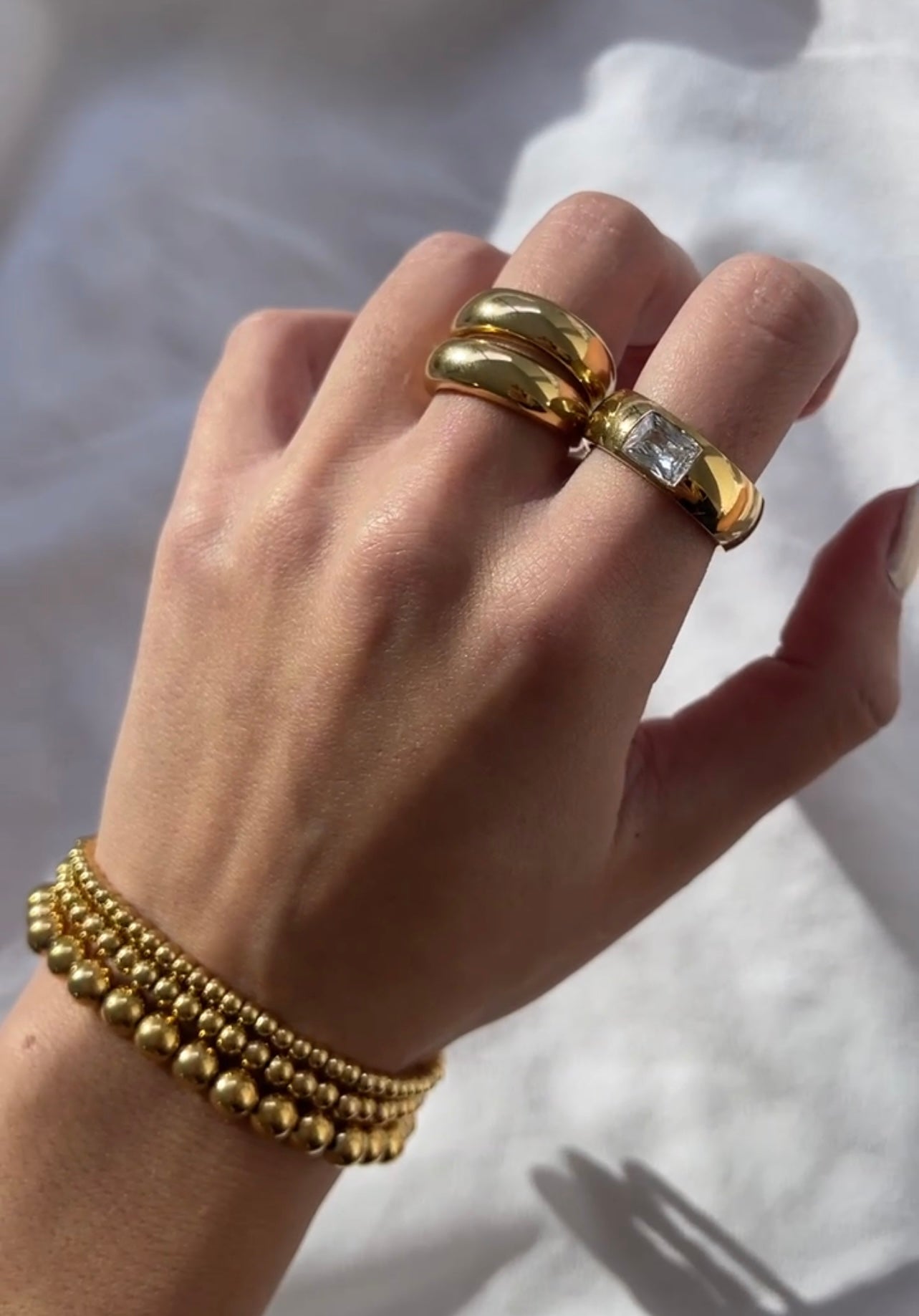 14k Gold Plated Stacking Bracelets – georgia layne