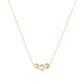 dainty purple moonstone necklace