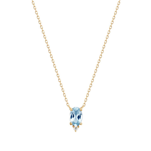 Evie Blue Topaz Necklace