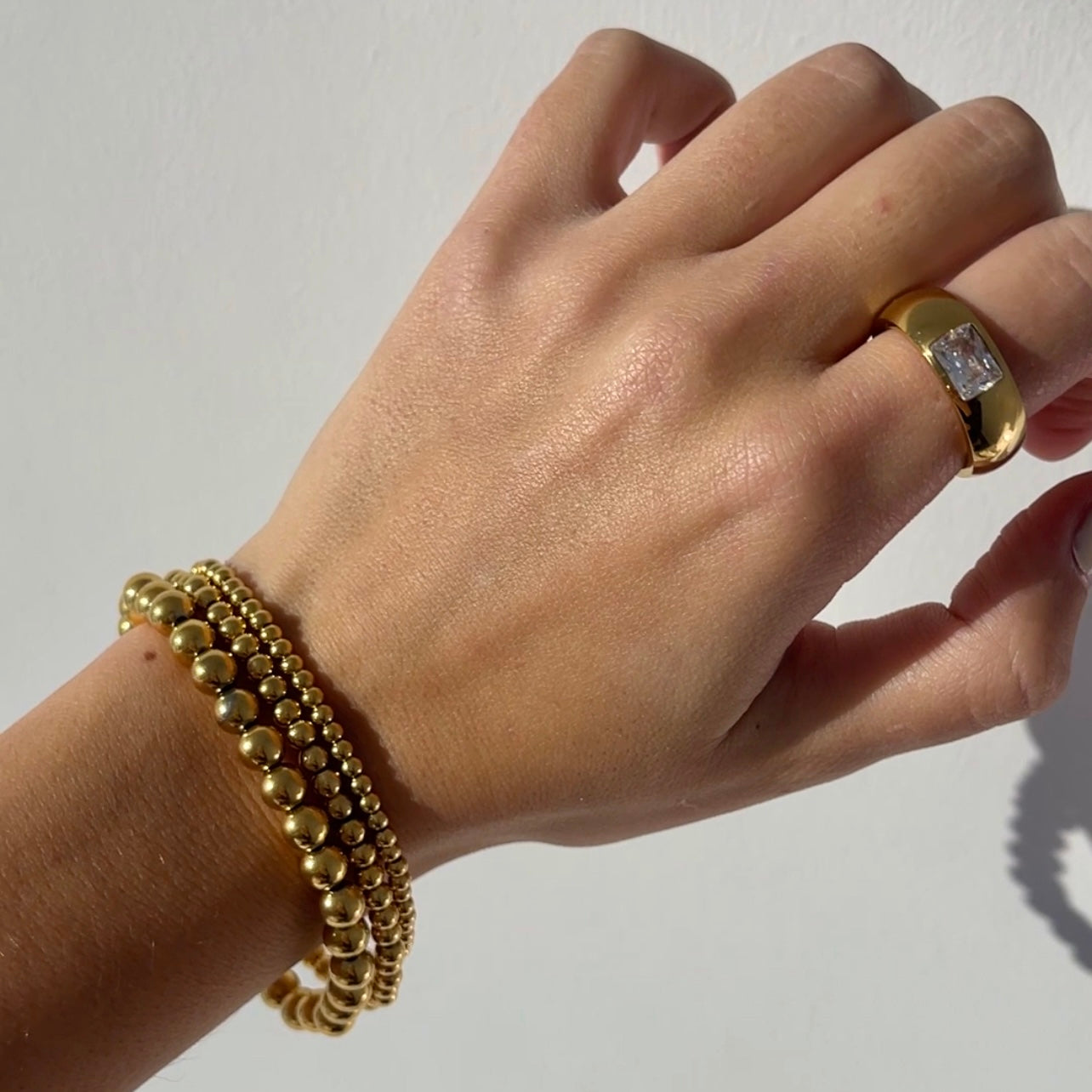 Gold Beaded Bracelets