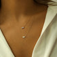 colorful moonstone necklace in solid 14k gold