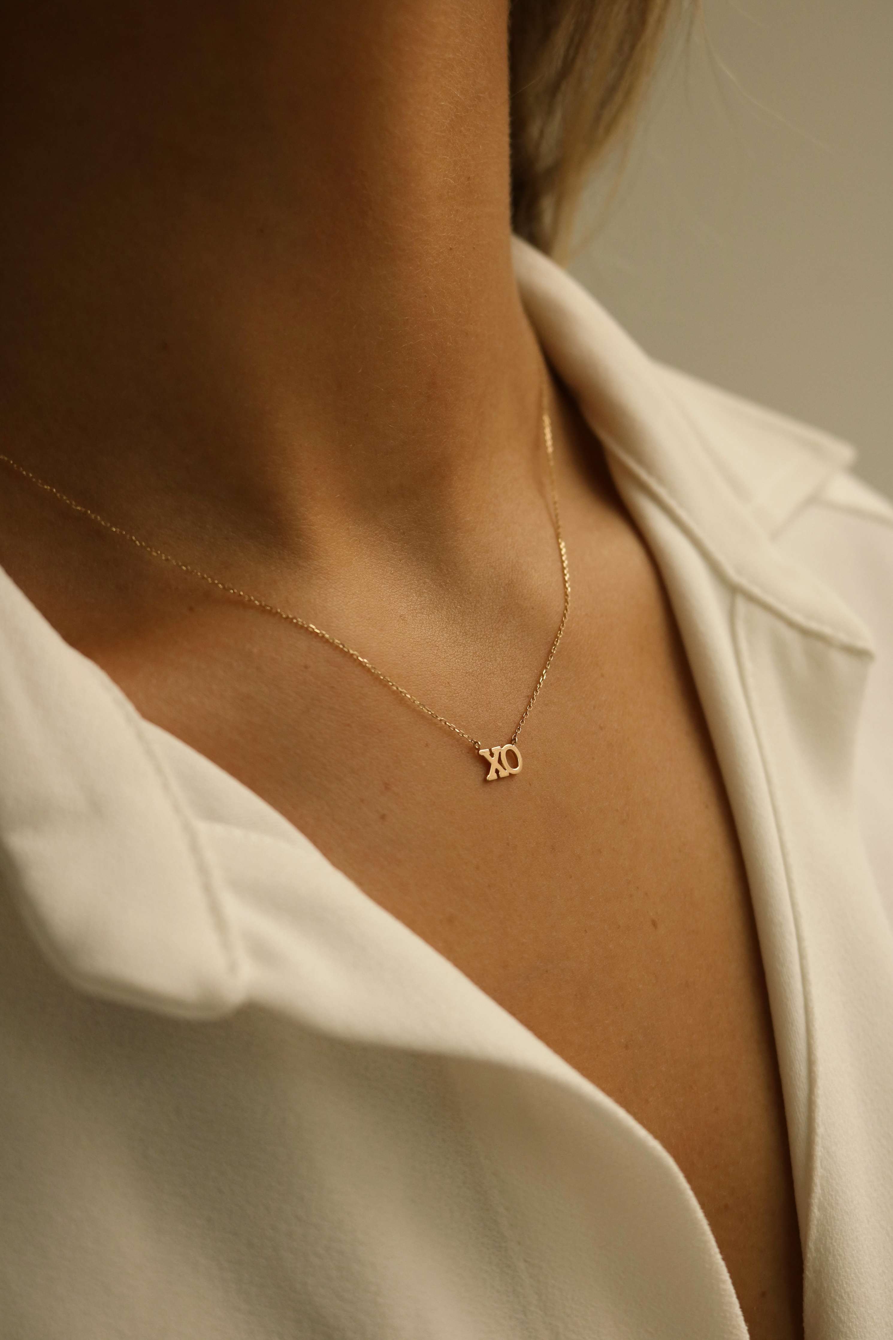 XO Tennis Necklace | Gold XO Necklace | XO Diamond Necklace – Gorge Malorge