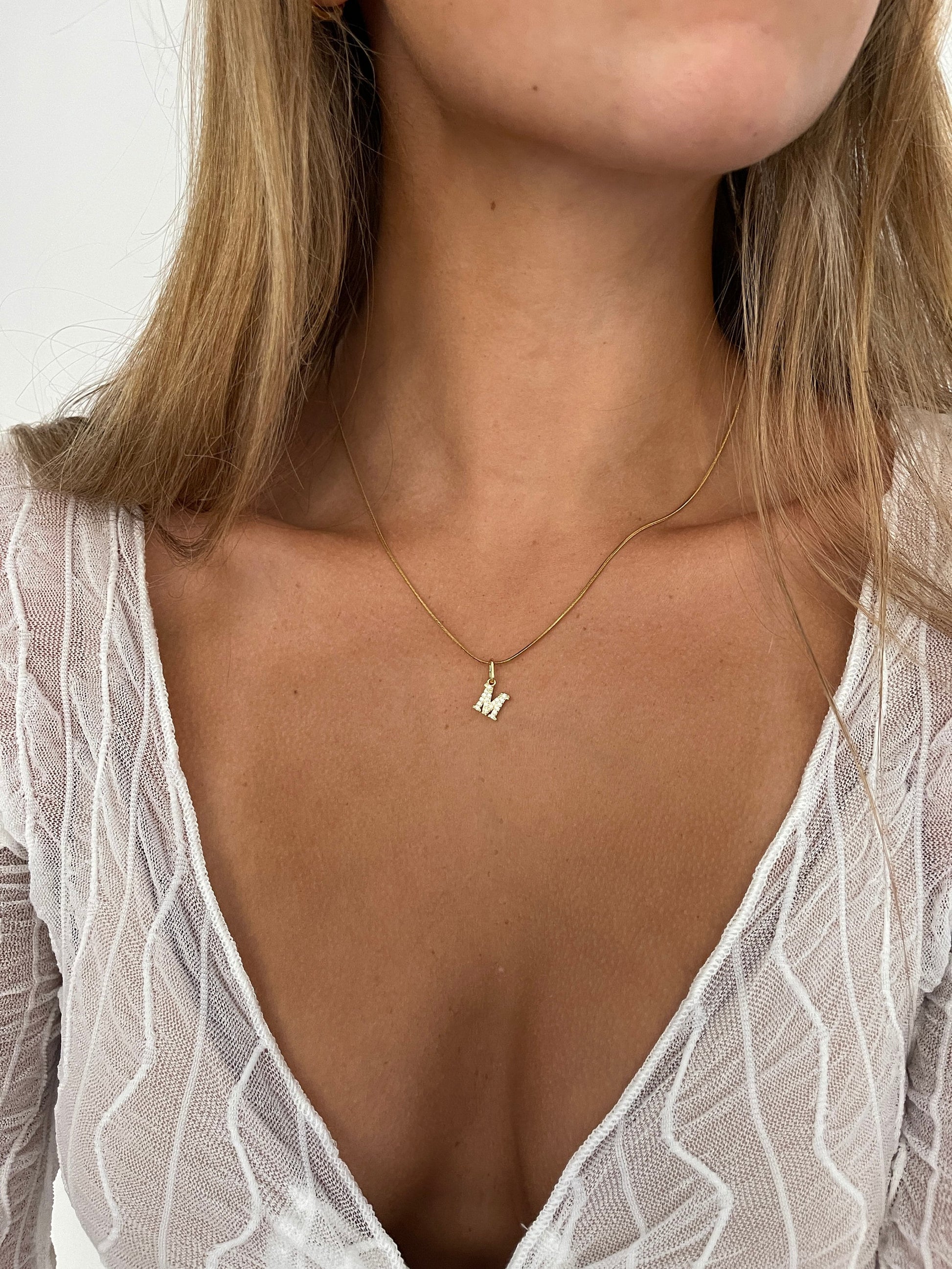 Dainty Necklace Tiny Gold Name Necklace Custom Dainty Multiple