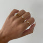 Thin dainty ring, thin gold ring with stone, dainty gold band ring, stackable ring, think gold ring band, thin gold ring band women stone