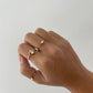 Thin dainty ring, thin gold ring with stone, dainty gold band ring, stackable ring, think gold ring band, thin gold ring band women stone