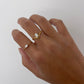 Thin dainty ring, thin gold ring with stone, dainty gold band ring, stackable ring, think gold ring band, thin gold ring band women stone
