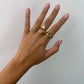 Adjustable ring gold, gold ring statement rings, wrap ring, open ring, minimalist gold adjustable ring, chunky gold ring irregular ring