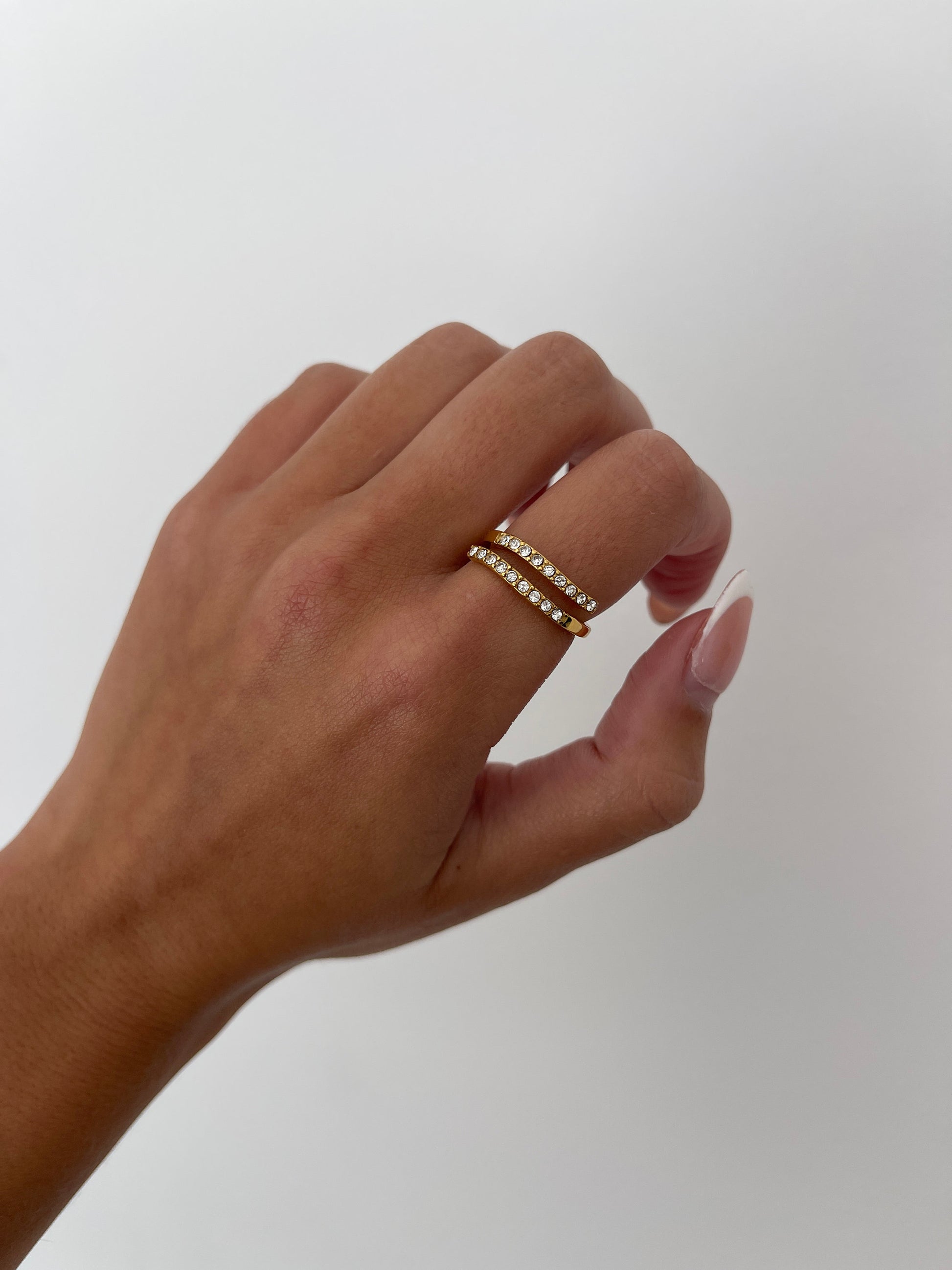 Adjustable ring gold, pave gold rings, wrap ring, open ring, minimalist gold adjustable ring, dainty gold ring, pave ring for women gifts