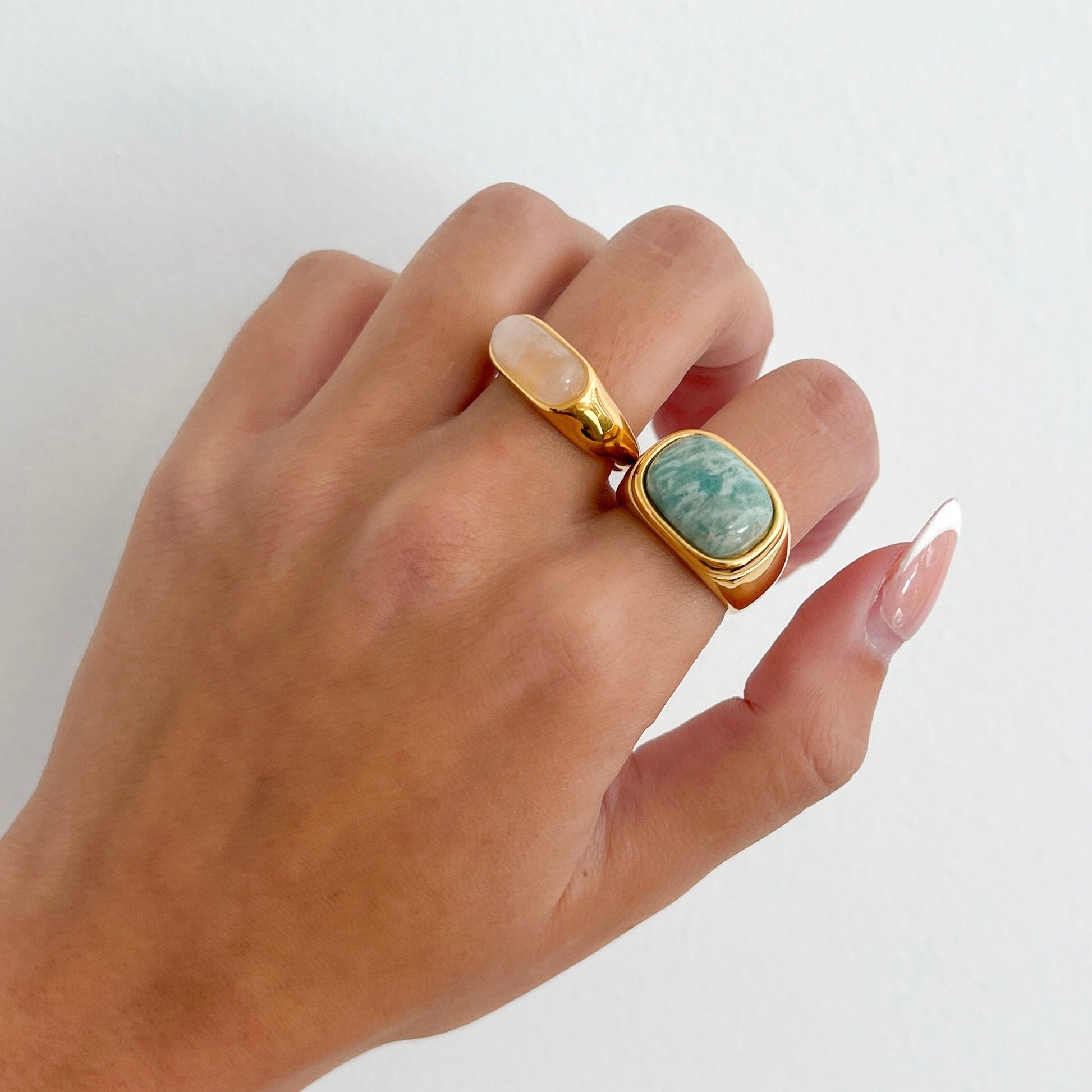 Haylee Thin Gemstone Ring - Main Image