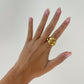 Gold Chunky Statement Dome Ring, large dome ring, minimalist ring, statement ring, dome bubble ring, modern dome ring, silver dome ring bold