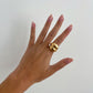 Gold Chunky Statement Dome Ring, large dome ring, minimalist ring, statement ring, dome bubble ring, modern dome ring, silver dome ring bold