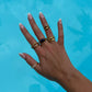 Braided Stack Ring, layered gold statement ring, gold filled ring, rings for women, braid twist ring, stackable rings, ring set ring stack