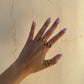 Braided Stack Ring, layered gold statement ring, gold filled ring, rings for women, braid twist ring, stackable rings, ring set ring stack