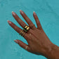 Braided Stack Ring, layered gold statement ring, gold filled ring, rings for women, braid twist ring, stackable rings, ring set ring stack