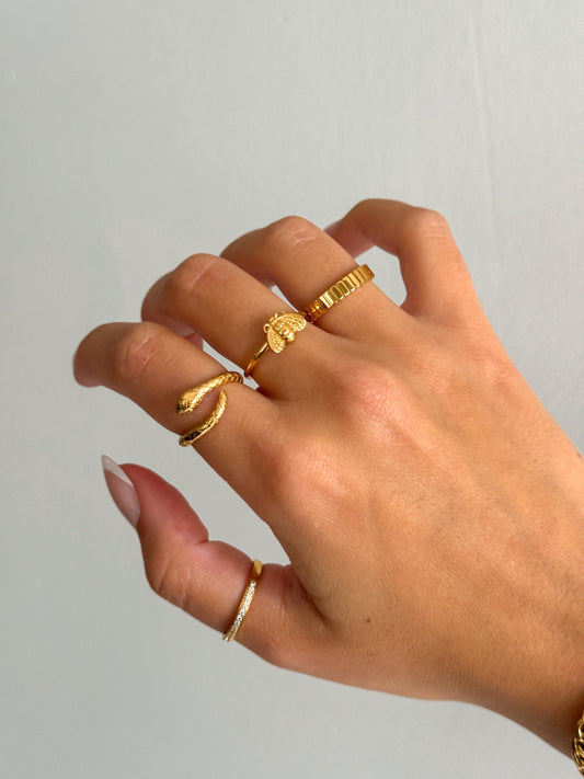 Thin gold ring, gold ring, gold filled stack ring, dainty gold ring, stacking ring, everyday ring gift for her, simple band thin thick rings