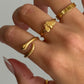 Thin gold ring, gold ring, gold filled stack ring, dainty gold ring, stacking ring, everyday ring gift for her, simple band thin thick rings