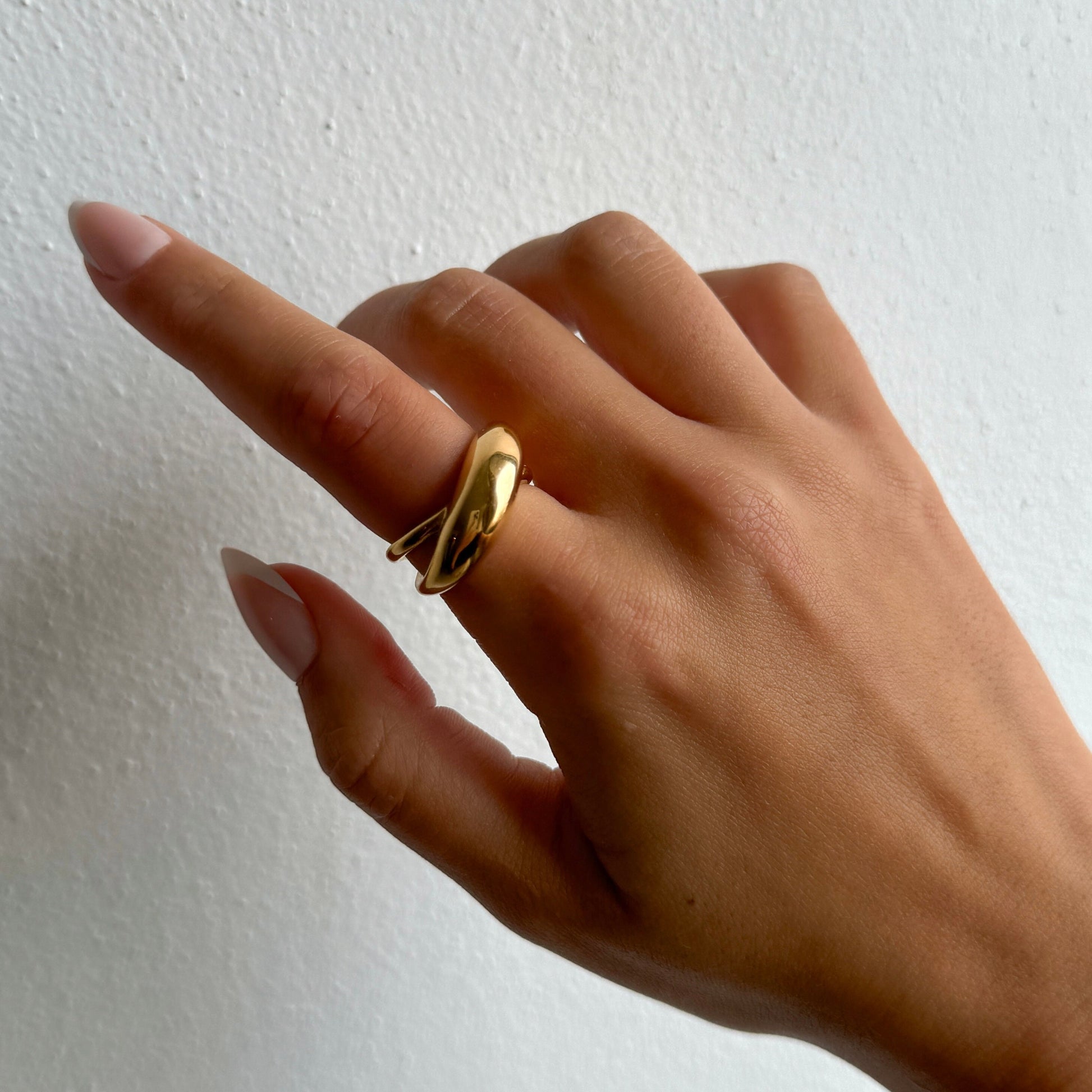 Minimalist dome ring, irregular dome ring, chunky gold ring, statement ring, stackable ring, gift for her, chunky ring gold filled ring dome