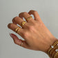 Thin gold ring, gold ring, gold filled stack ring, dainty gold ring, stacking ring, everyday ring gift for her, simple band thin thick rings