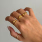 Thin gold ring, gold ring, gold filled stack ring, dainty gold ring, stacking ring, everyday ring gift for her, simple band thin thick rings